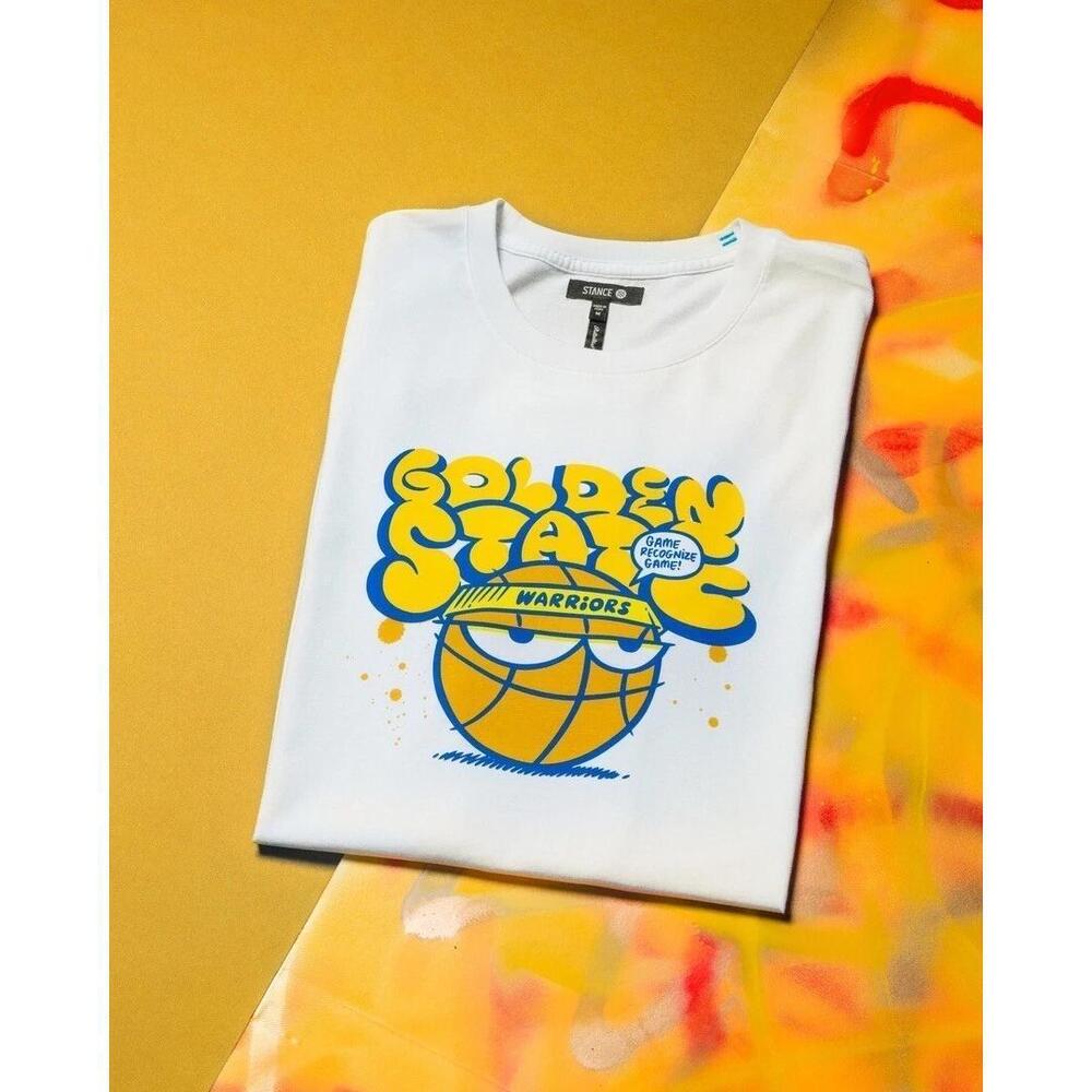 Stance Nba Golden State Warriors Large T-Shirt By Kevin Lyons Limited Edition